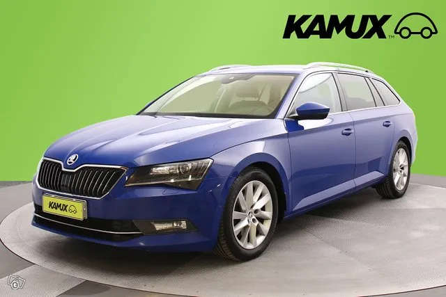 Skoda Superb Combi 2,0 TDI 150 Style BusinessLine / Kuolleen kulman varoitus / Webasto / Adapt. Vakkari / Canton Image 6